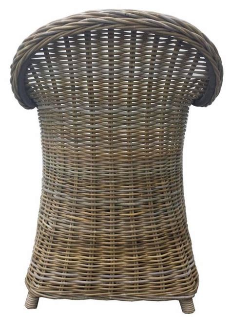 Rotan Stoel Kubu Grey Met Zwart Kussen Bestel Nu