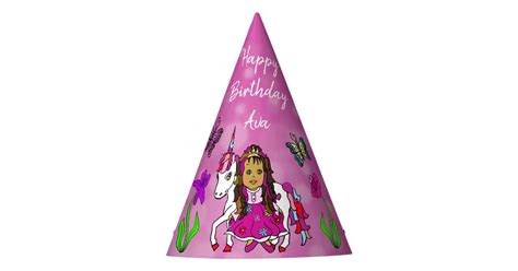 Fairy And Unicorn Birthday Hat Zazzle