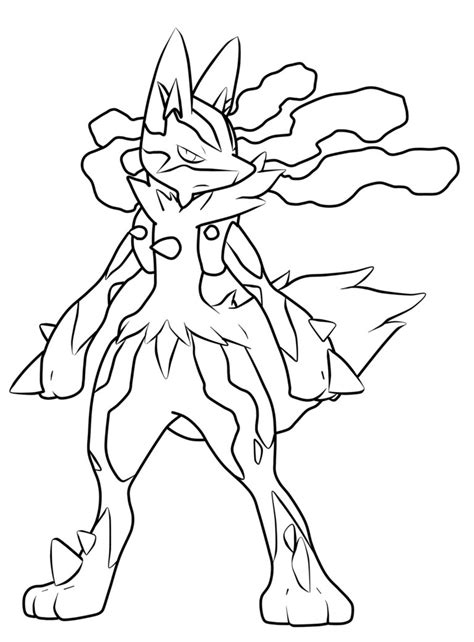 Lucario coloring pages to download and print for free