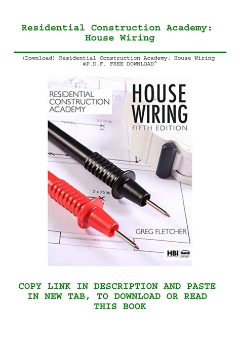 Residential Construction Academy House Wiring 4th Edition By Fletcher Gregory W 2015 Hardcover 9