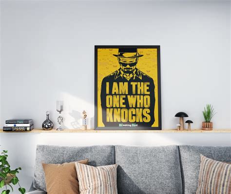 Quadro Decorativo Breaking Bad Heisenberg Vilão Série Elo7