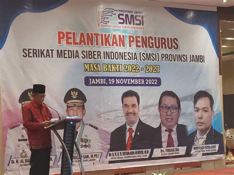 Gubernur Jambi Berpesan Kepada Pengurus SMSI Jambi Setelah Dilantik