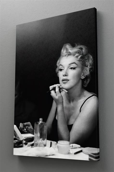 Marilyn Monroe Canvas Wall Decor Fashion Black And White Make Up Wall