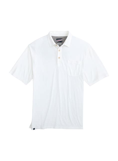 Custom Johnnie O Men S White Local Polo Embroidered Polo Shirts