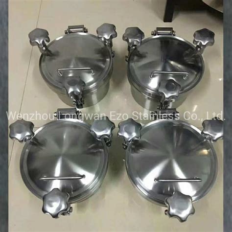 Stainless Steel Sanitary Round Outward Pressure Tank Vessel Manway