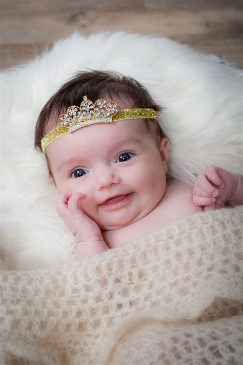 Newborn Baby Girl With Blonde Hair