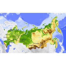 Фотообои "Карта России" - купить в интернет-магазине Ink-project с ...