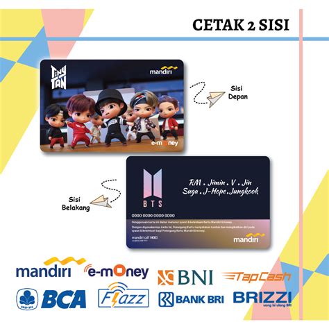 Jual KARTU EMONEY ETOLL ANIME KPOP TINY TAN BTS KOREA EMONEY MANDIRI