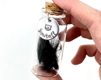 Pet Fur Keepsake Jar Pet Memorial Jar Pet Cremation Jar Etsy