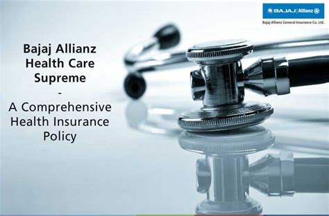 Health Care Supreme A Comprehensive Insurance Plan Bajaj Allianz