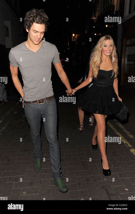 Mollie King and boyfriend Andy Brown leaving 24 club, having celebrated ...