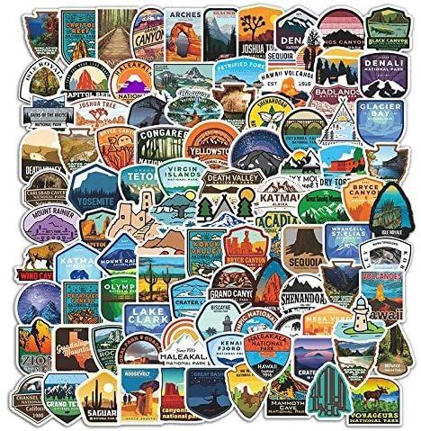 National Park Sticker Pack Set Pcs Adventure Nature Outdoors