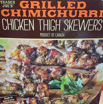 Trader Joe S Grilled Chimichurri Chicken Thigh Skewers Reviews Trader