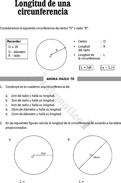 Como Hallar La Longitud De Un Circulo Esal