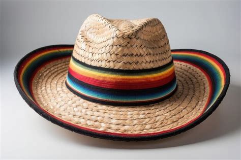 Traditional Mexican Sombrero on White Background | Premium AI-generated ...