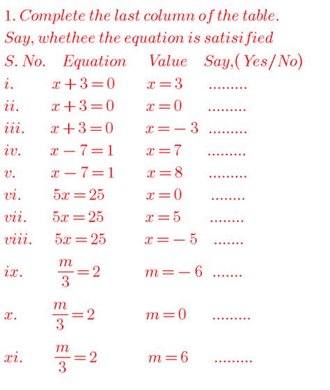 Ncert Solutions For Class 7 Th Maths Chapter 4 Simple Equations Problems With Solutions For