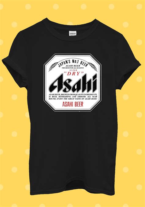 Asahi Super Japanese Beer T Shirt Men Women Unisex Baggy Etsy