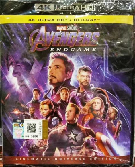 English Movie Avengers Endgame K Ultra Hd Blu Ray Hobbies Toys