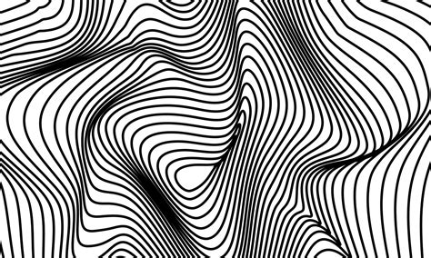 stock vector abstract optical illusion lines background black and white ...