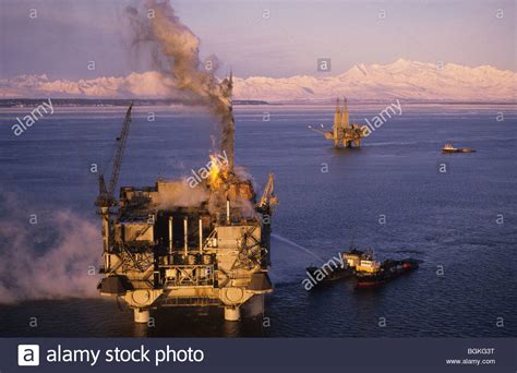 Alaska Steelhead Gas Production Platform Gas Kick Causes A Blow Stock