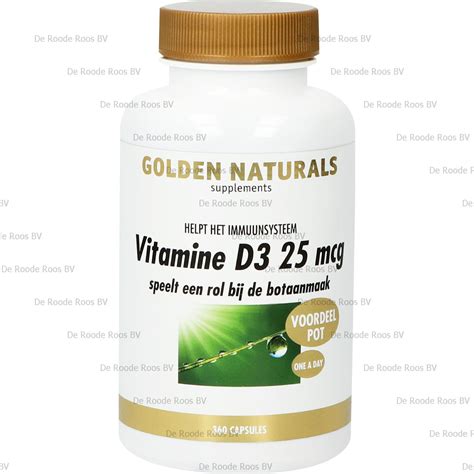 Vitamine D3 25 Mcg Golden Naturals