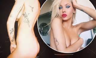 Imogen Anthony Poses Nude In Post About Tattoo Collection Daily Mail Online