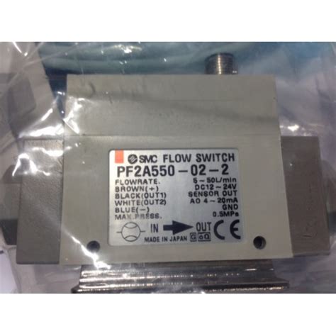 SMC PF2A550 02 2 Pneumatic Flow Switch Remote Display