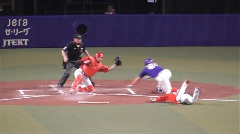 20220908 【npb】4回裏 土田龍空 スクイズ→本塁クロスプレイ→コリジョン適用（判定覆る）でなんとか先制点 中日ドラゴンズ （vs広島） Youtube