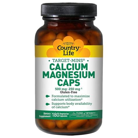 Country Life Calcium Magnesium A Perfectly Dosed Calcium Magnesium