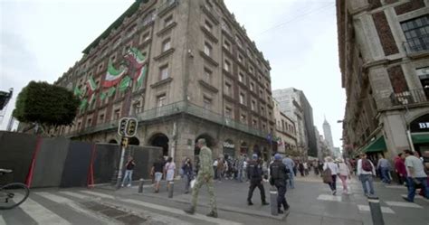 People walking in El Zocalo before Mexic... | Stock Video | Pond5