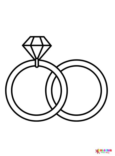 Wedding Ring Coloring Pages