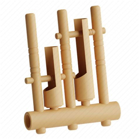 Angklung, traditional music, instrument, bamboo, indonesia 3D illustration - Download on Iconfinder