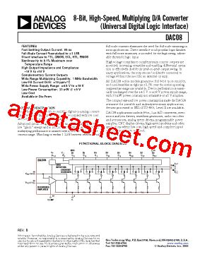 Dac Cs Reel Datasheet Pdf Analog Devices