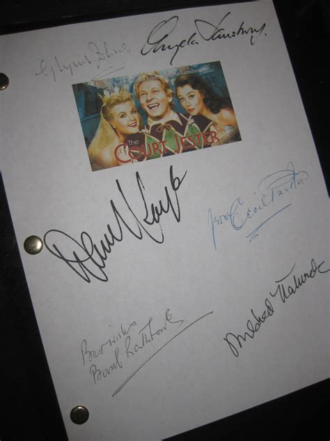 The Court Jester Signed Film Movie Screenplay Script Autograph X6 Danny