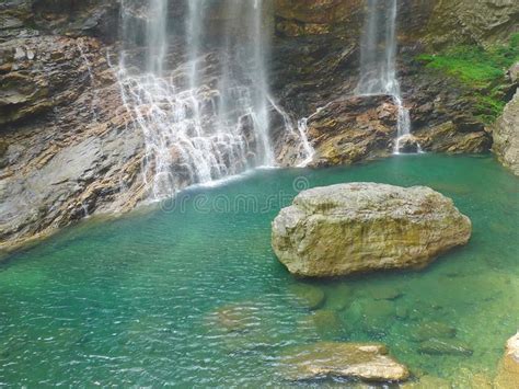 Waterfall in lushan mountains. The waterfall in the lushan mountain # ...