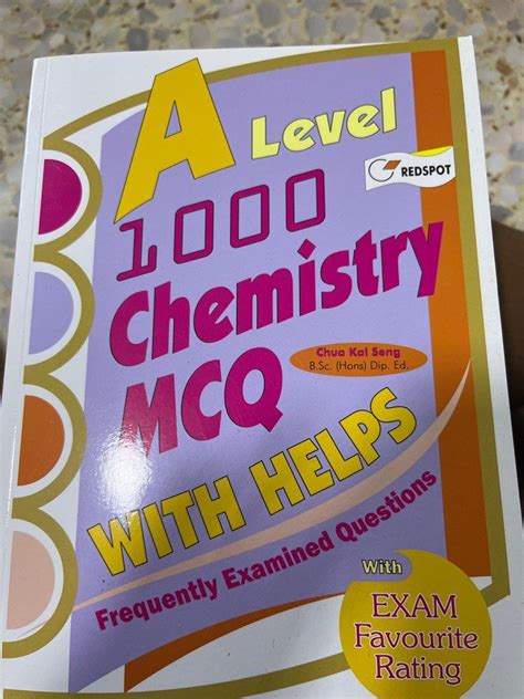 Redspot A Level 1000 Chemistry MCQ With Answers Hobbies Toys Books