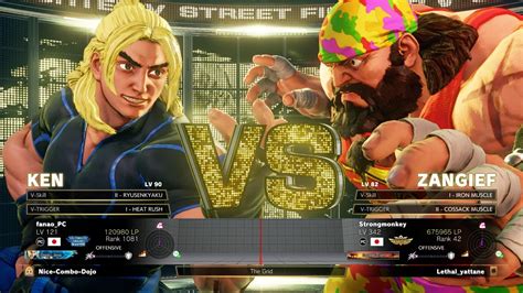 SFV Champion Edition Fanao Ken Vs Kichipa Zangief Online Match