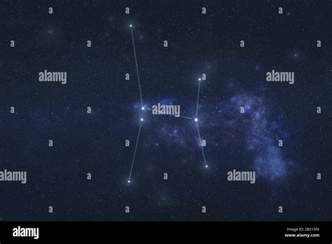 Ara Constellation in outer space. Altar constellation on night sky. Elements of this image were ...