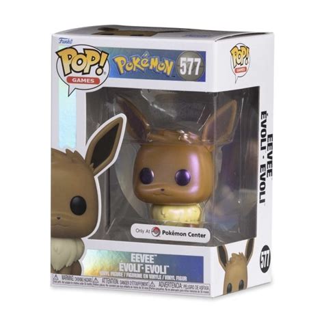 Pok Mon Center X Funko Eevee Pearlescent Pop Vinyl Figure