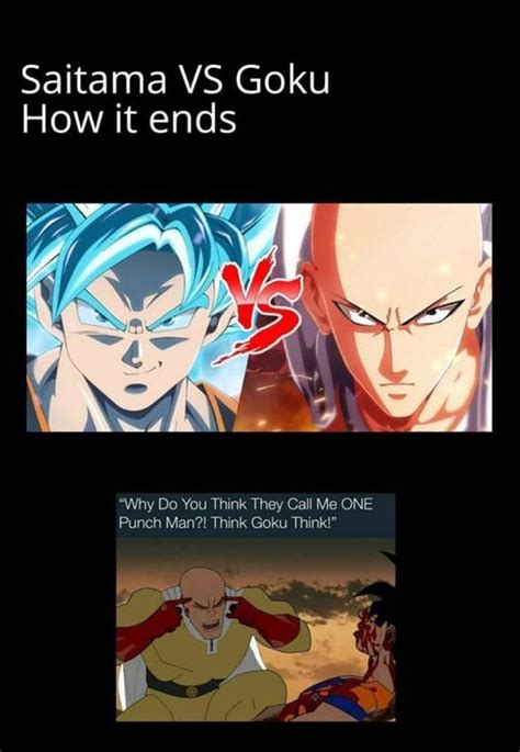 Goku VS Saitama : r/AnimeFunny