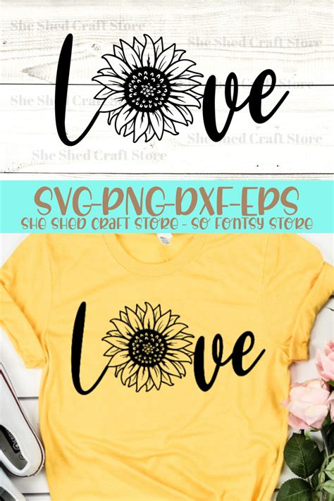 Sunflower Svg Love Sunflower Sunflower Mandala Svg Cricut