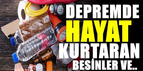 Deprem Çantasında Hangi Besinler ve Malzemeler Yer Almalı