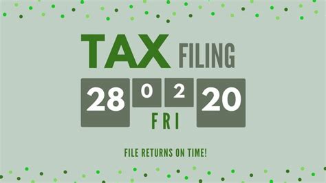 Tax Filing Deadline Extended File Your Returns On Time