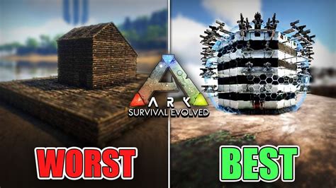 The Worst Vs Best Base Designs Of 2019 Ark Survival Evolved Youtube