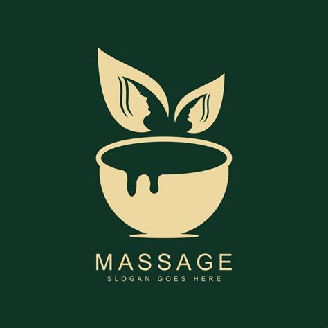 Tratamientos de spa y bienestar logotipo de spa ilustración de