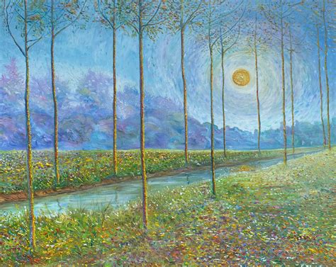 Peaceful Landscape Oil Painting on Canvas Board - Etsy