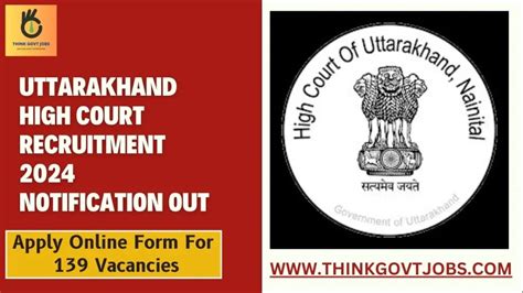 Uttarakhand High Court Recruitment