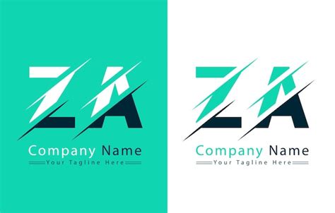 Premium Vector Za Letter Logo Vector Design Template Elements