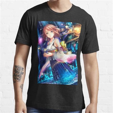 Cute Yuna Final Fantasy X FFX Sexy Lewd Yukata Kimono Tits Anime Hentai Girl T Shirt For