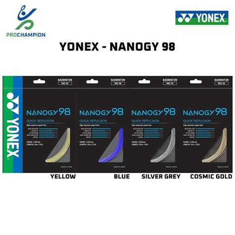 Jual Yonex Bg Nanogy 98 Sp Senar Badminton Original Shopee Indonesia